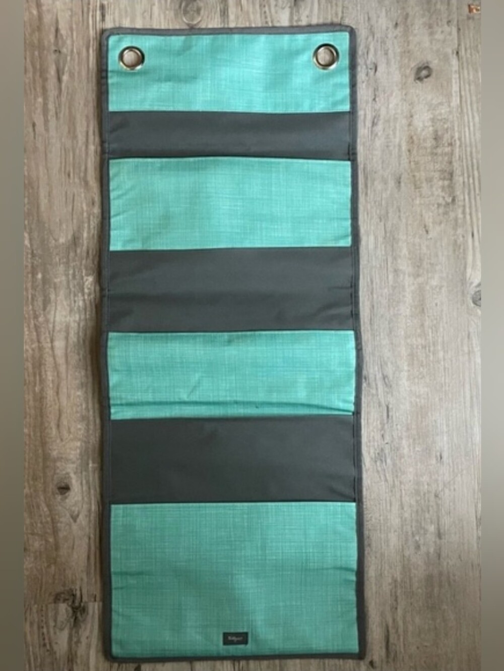 31 Hang Up Home Organizer- Gray/Teal- Like NEW!